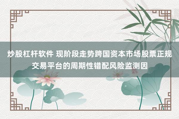 炒股杠杆软件 现阶段走势跨国资本市场股票正规交易平台的周期性错配风险监测因